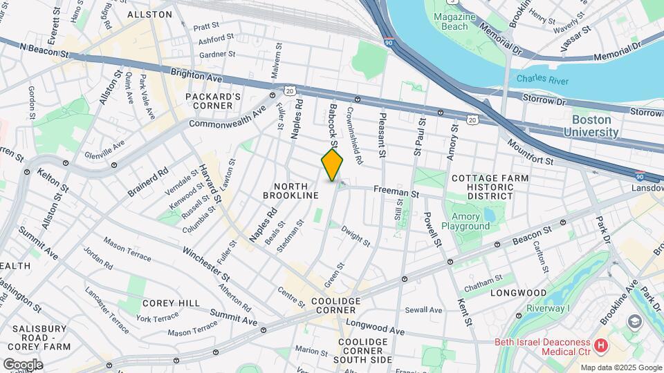 130 Babcock St Map and Location Details