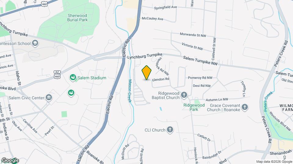 1706 Glendon Rd Map and Location Details
