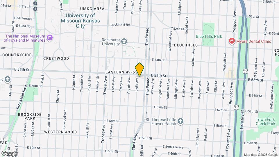 5511 Lydia Ave Map and Location Details