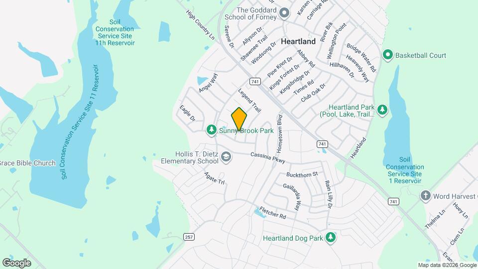 2104 Long Forest Rd Map and Location Details