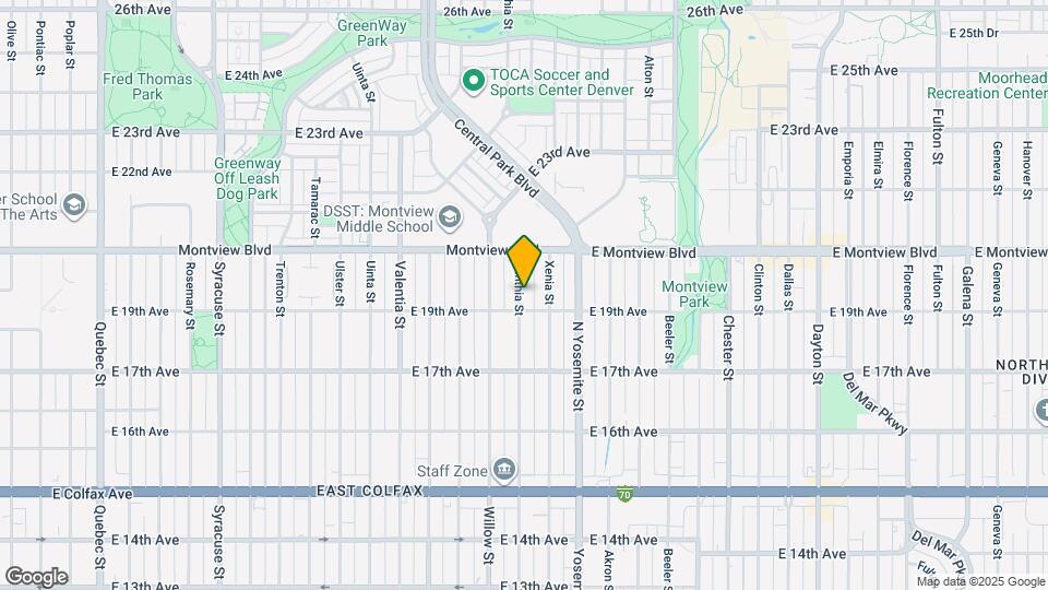 1920 Xanthia St Map and Location Details