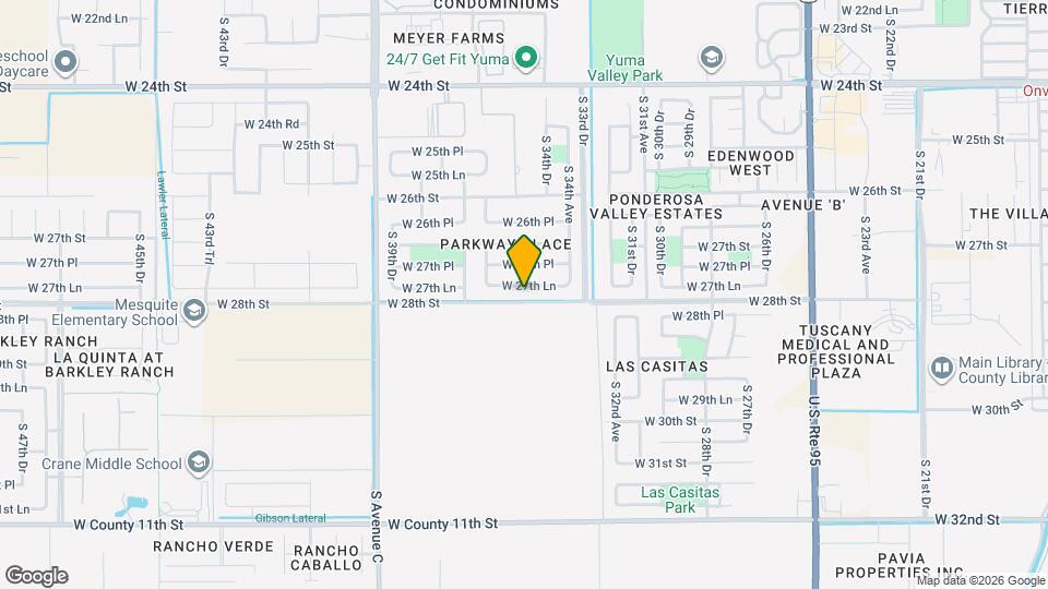 3531 W 27th Ln Map and Location Details