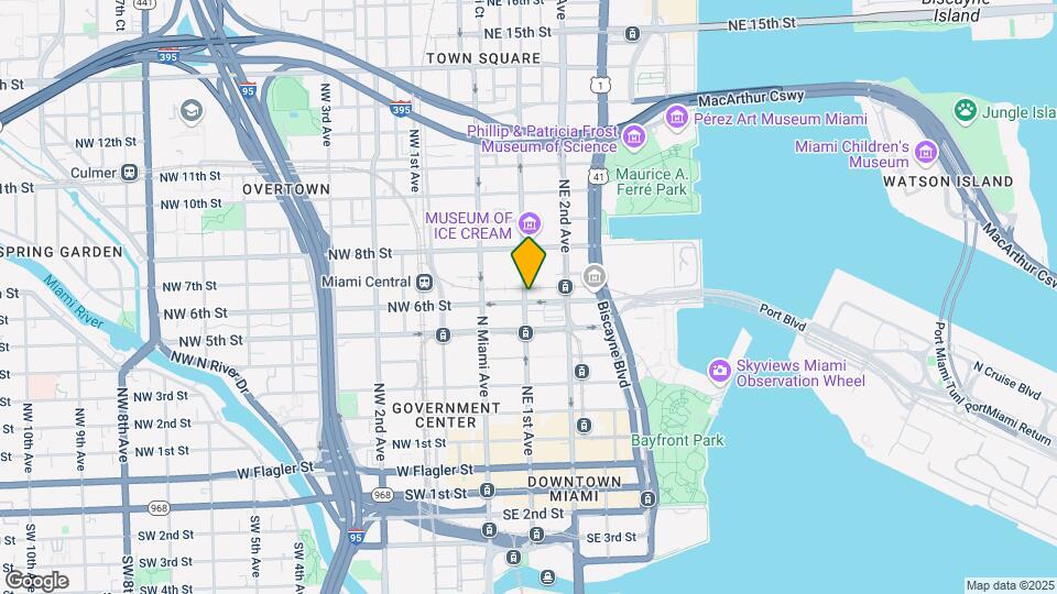 601 NE 1st Ave, Unit 3701 Map and Location Details
