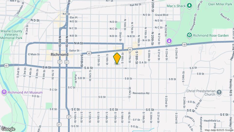 61 1/2 S 15th St, Unit NA Map and Location Details