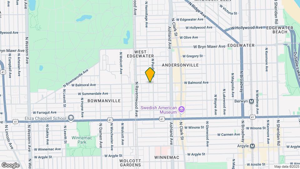 1708 W Balmoral Ave, Unit 3 Map and Location Details
