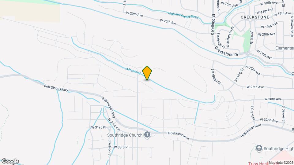 6662 W 24th Ave Map and Location Details