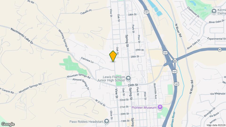 2707 Vine St Map and Location Details