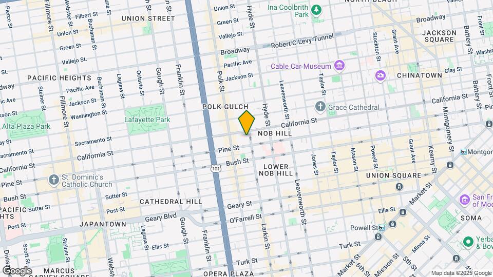 1335 Larkin St Mapa y Detalles de la Ubicación
