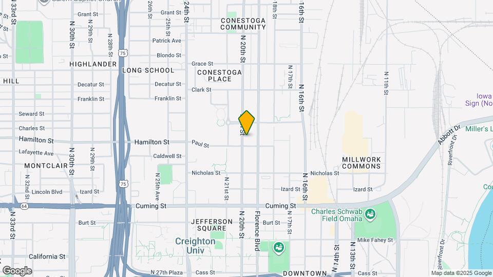 1415 N 20th St Map and Location Details