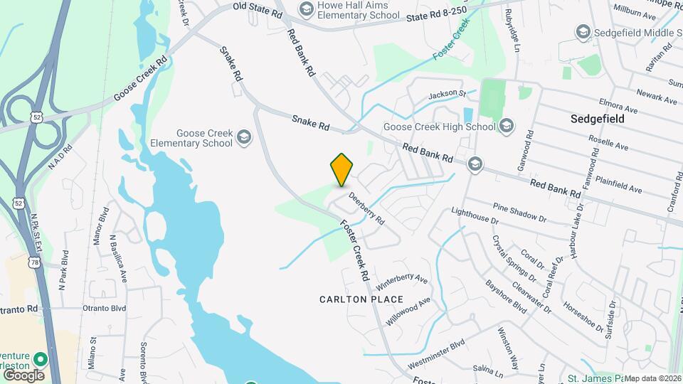 1016 Deerberry Rd Map and Location Details