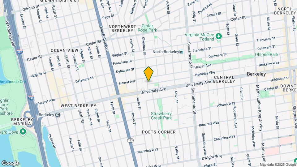 1239 Berkeley Way Mapa y Detalles de la Ubicación