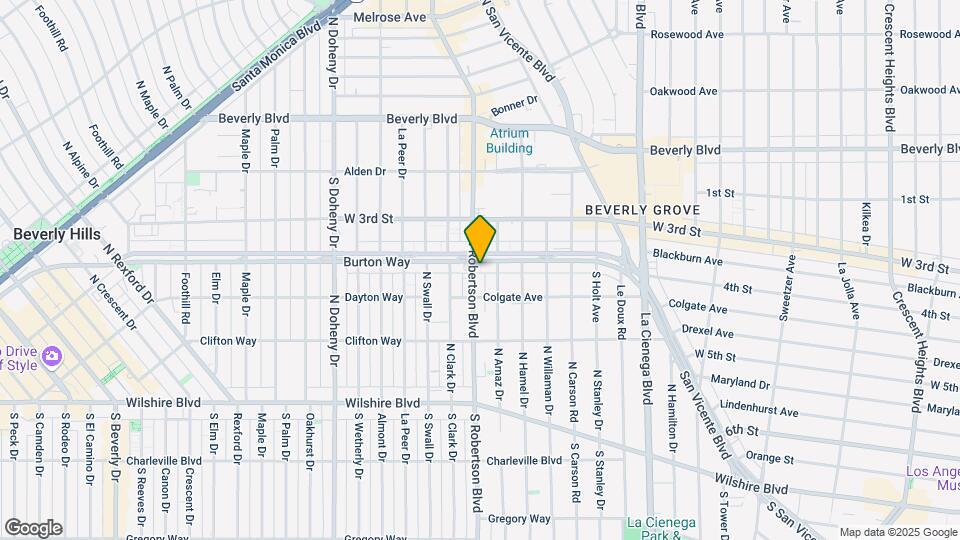 402 S Robertson Blvd Map and Location Details