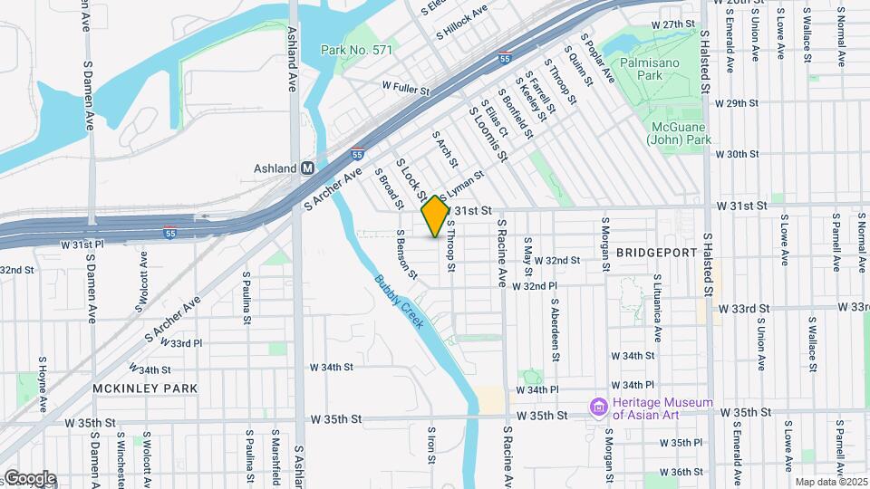 1317 W 31st Pl Map and Location Details