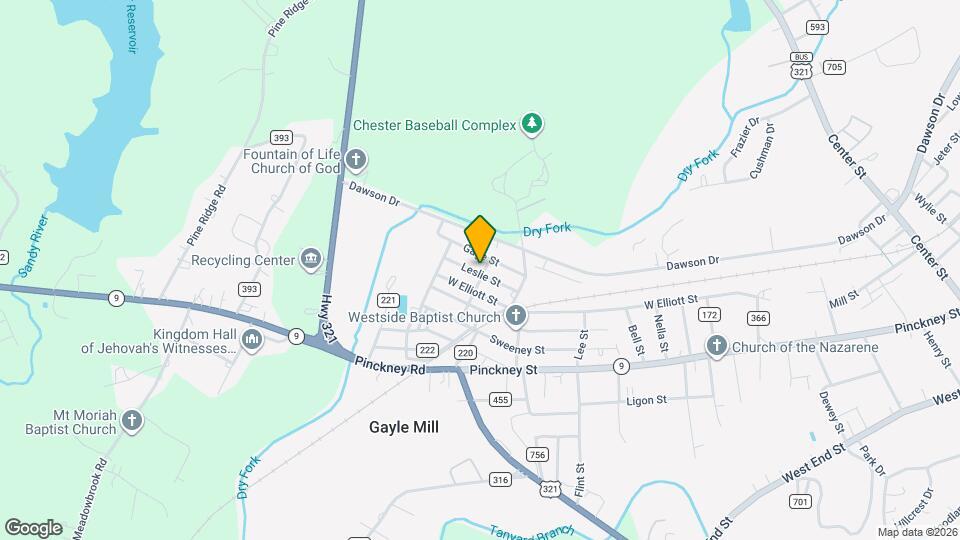 526 Leslie St Map and Location Details