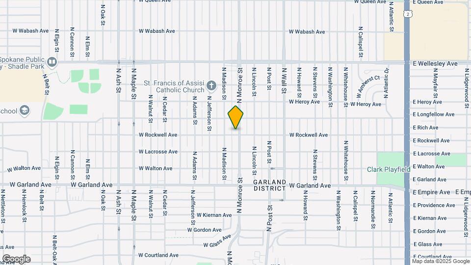 1002 W Rockwell Ave Map and Location Details