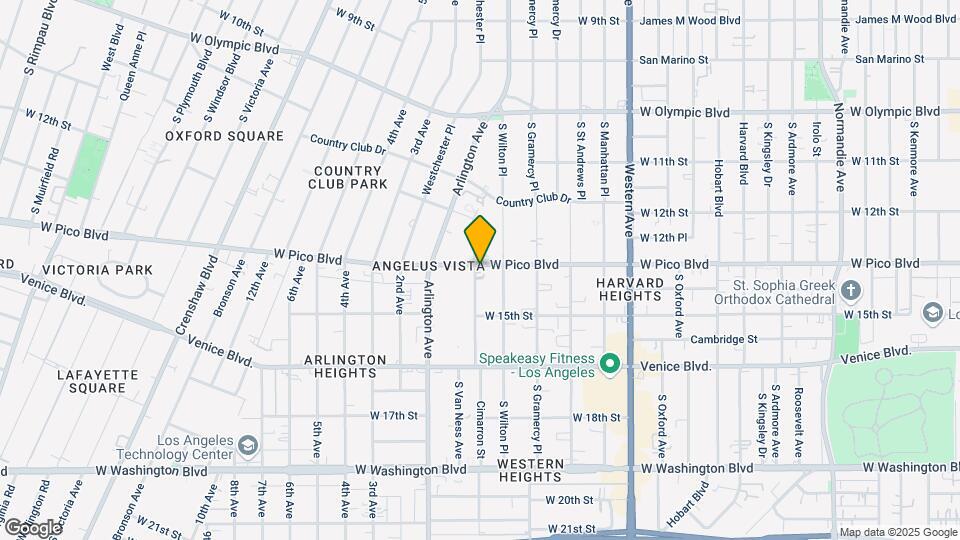 1300 S Van Ness Ave Mapa y Detalles de la Ubicación