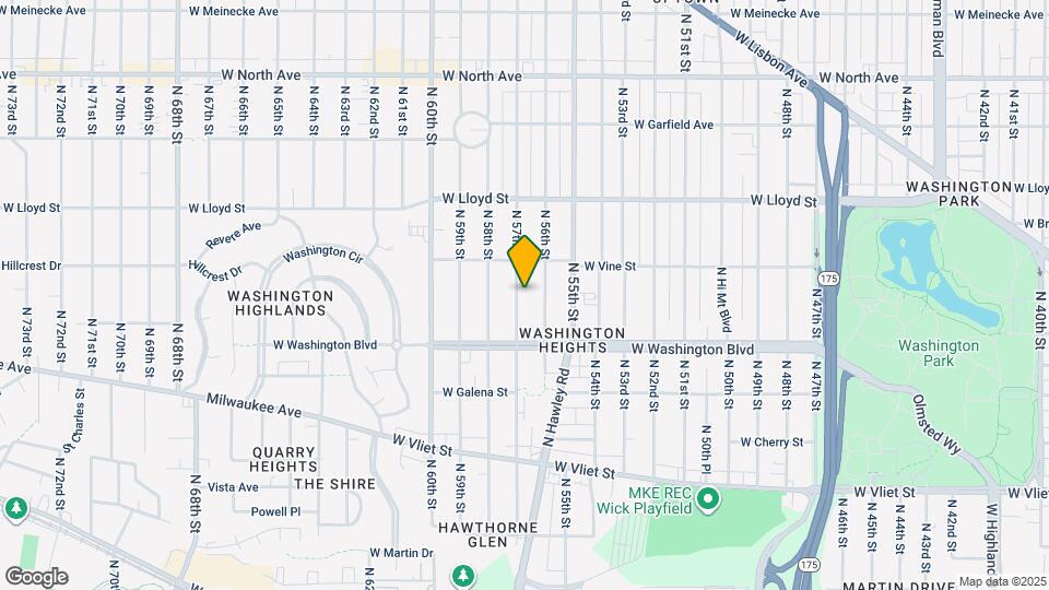 1804 N 57th St Map and Location Details
