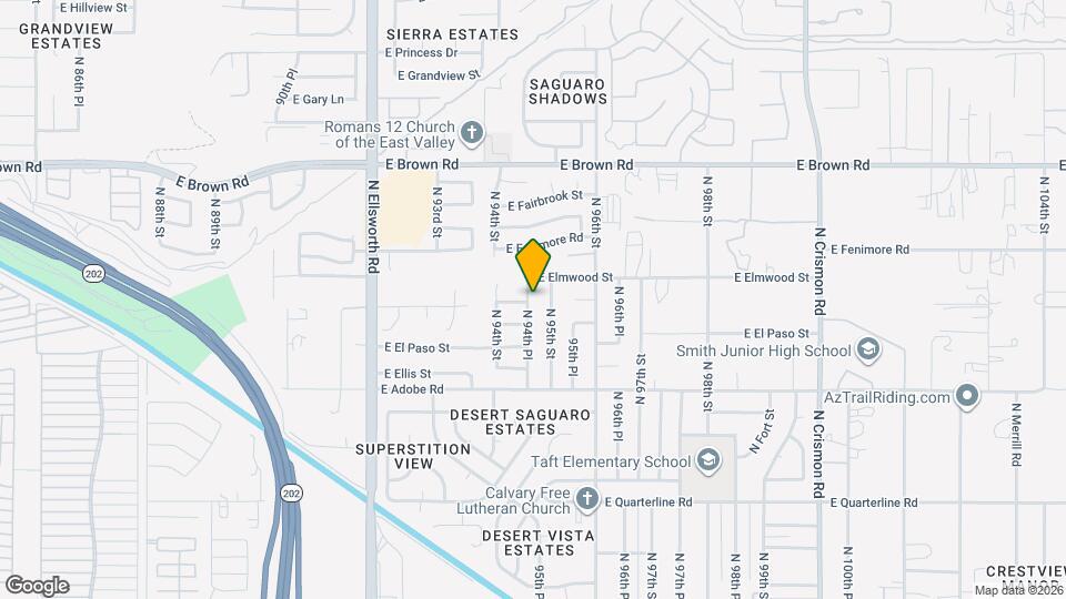 933 N 94th Pl Map and Location Details