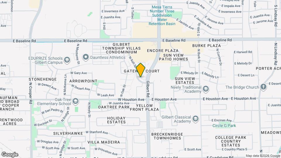 1338 N Brittany Ln Map and Location Details