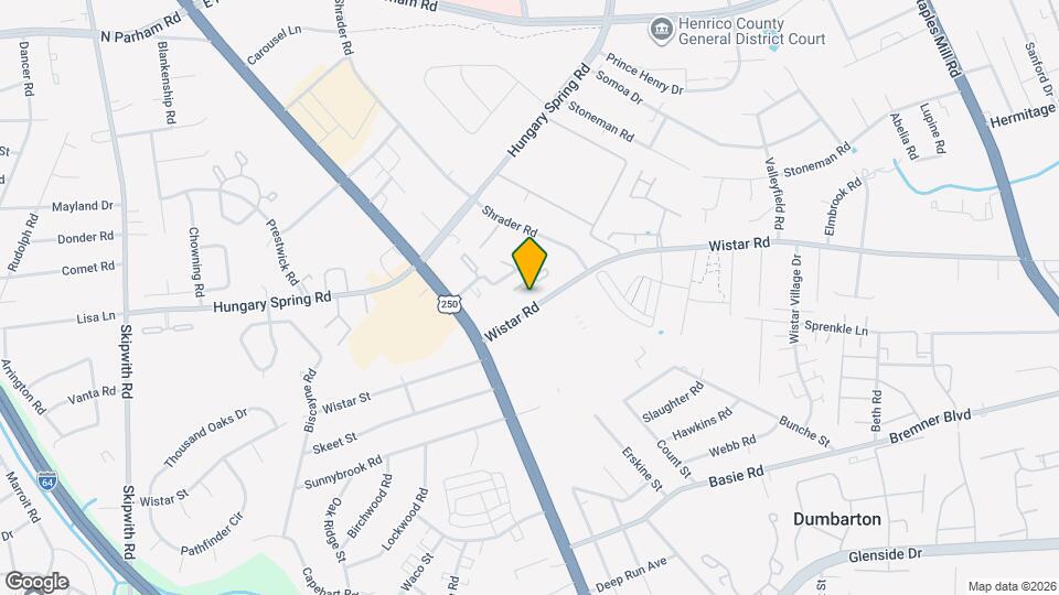 4718 Wistar Rd Map and Location Details