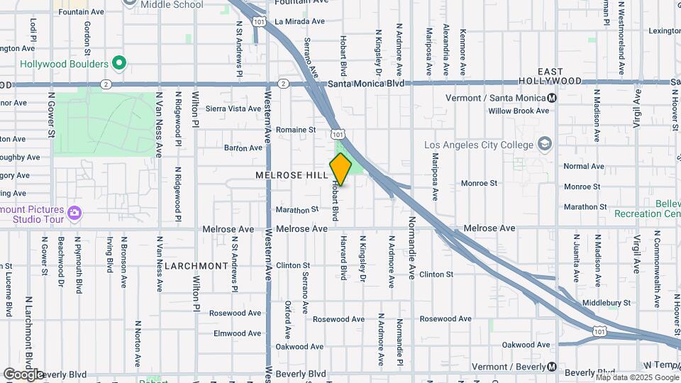 826 N Hobart Blvd Mapa y Detalles de la Ubicación