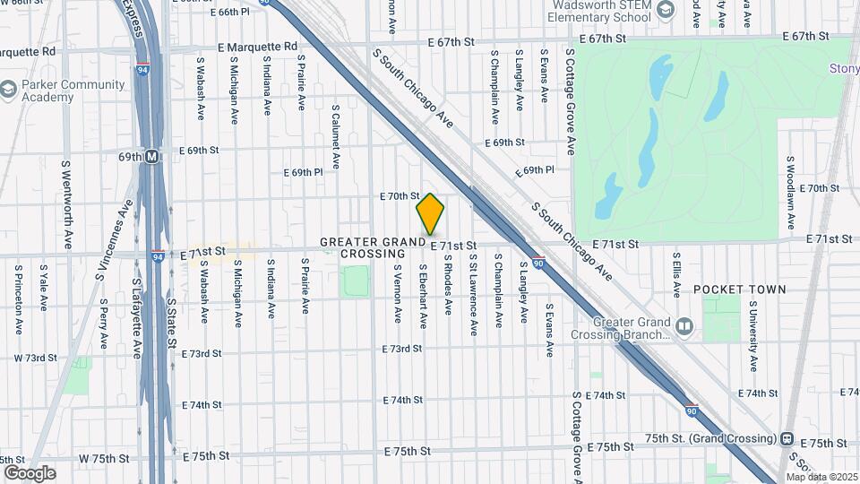 7053 S Eberhart Ave Map and Location Details