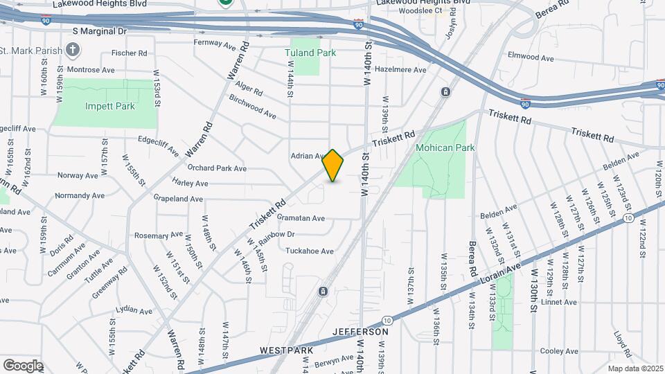 14221 Triskett Rd Map and Location Details