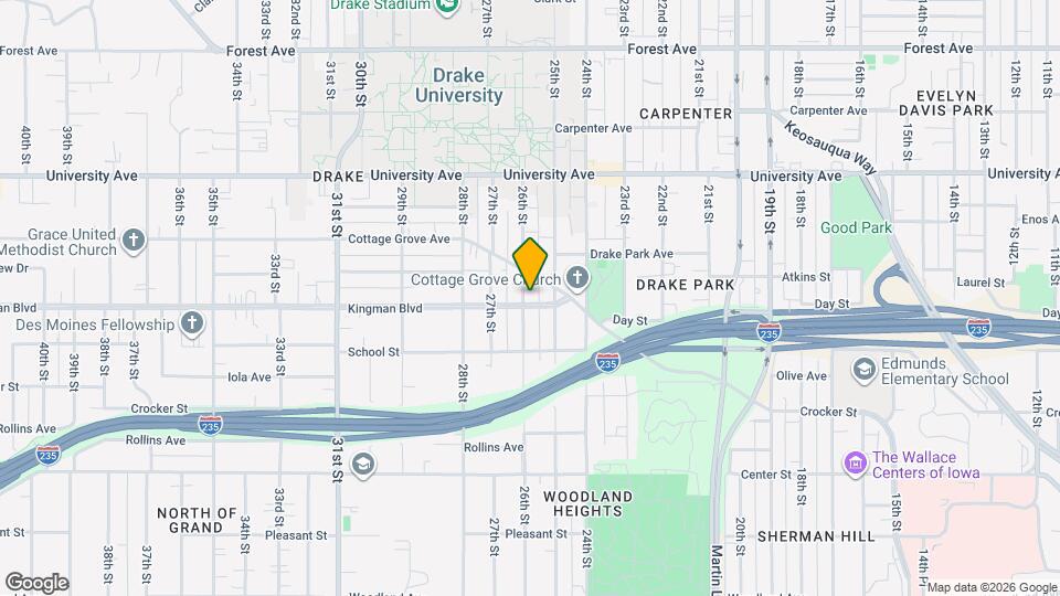 2521 Kingman Blvd, Unit Unit 1 Map and Location Details