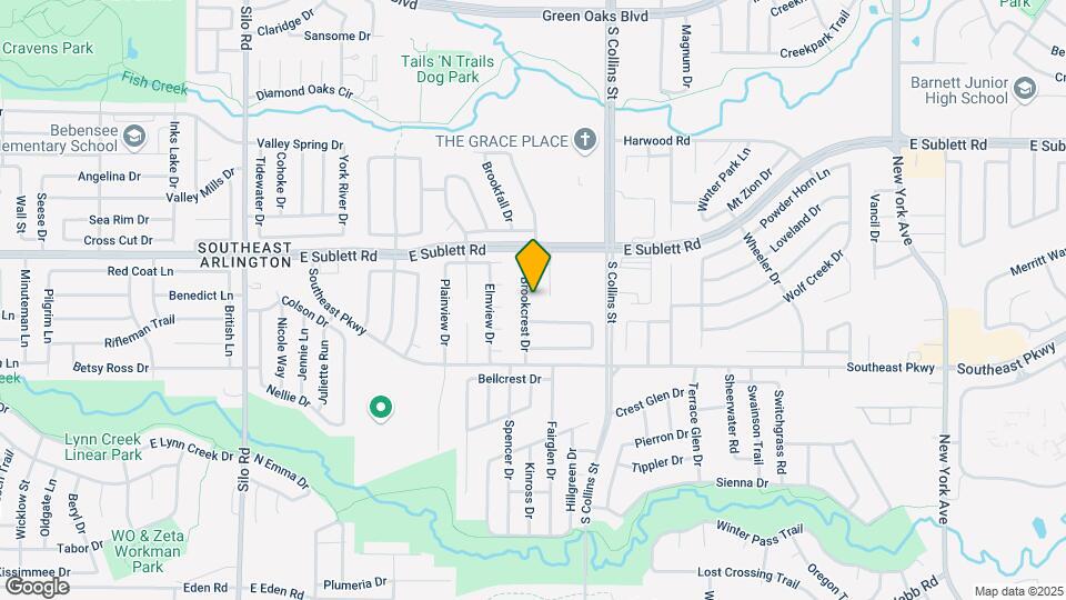 6317 Brookcrest Dr Map and Location Details