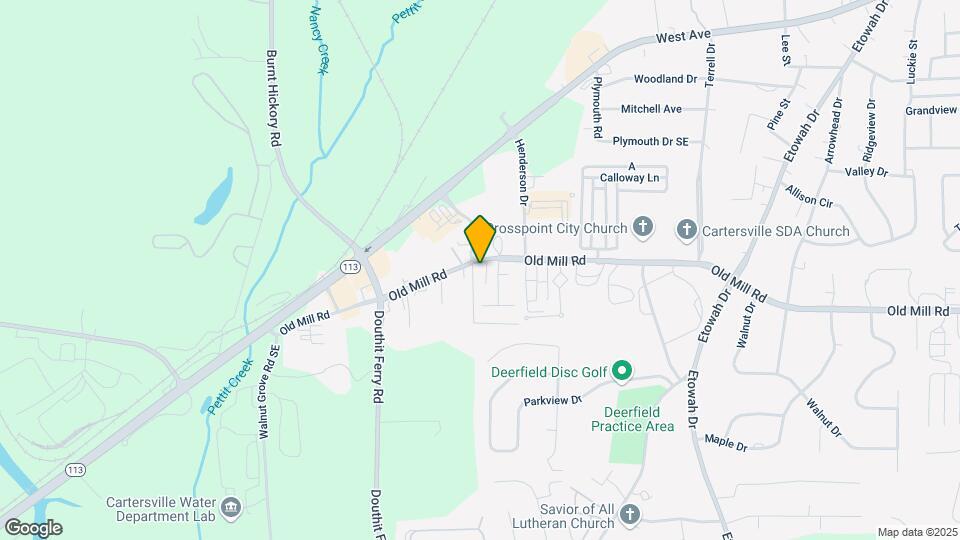 Cartersville Garden Apartments Map and Location Details