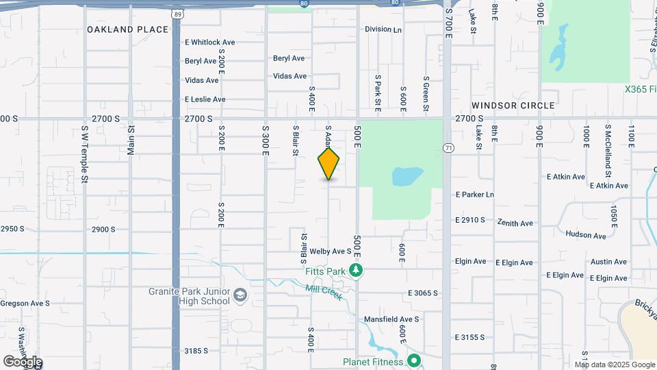 2936 S Adams St Map and Location Details