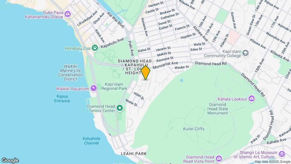 Hale Pualei Mapa y Detalles de la Ubicación