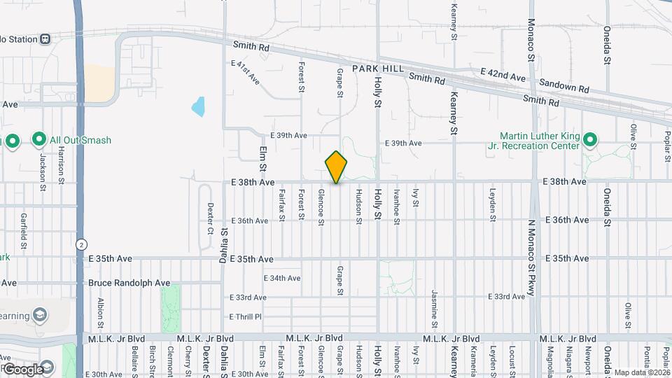 3695 Grape St Map and Location Details