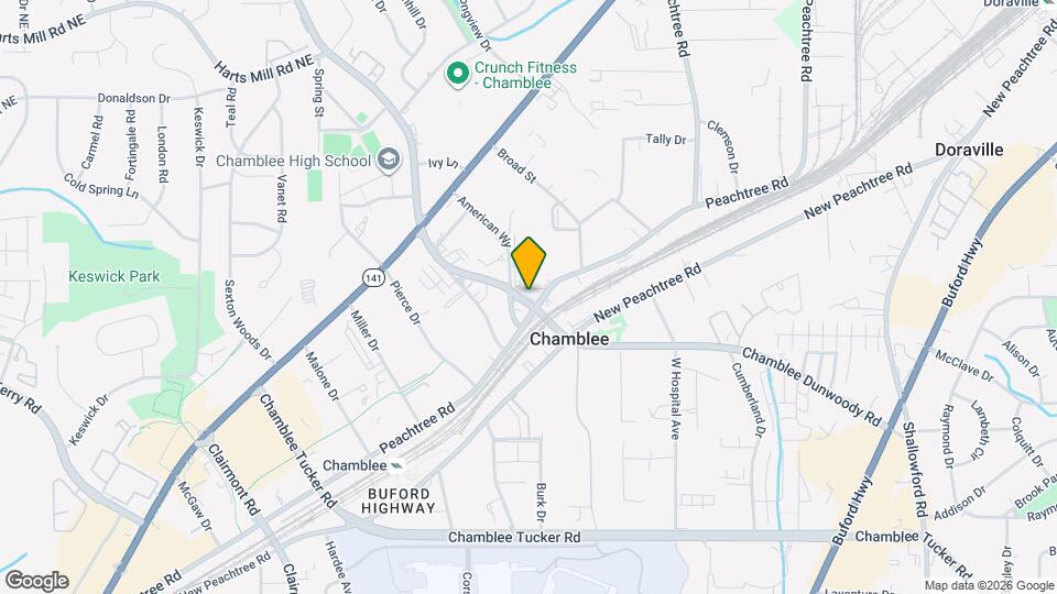 5434 Peachtree Rd Map and Location Details