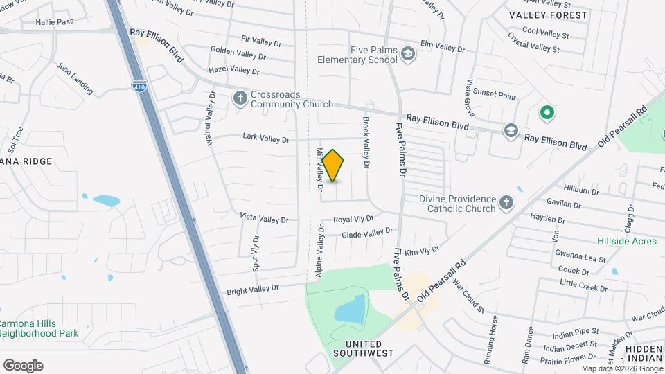 7327 Placid Valley Dr Mapa y Detalles de la Ubicación