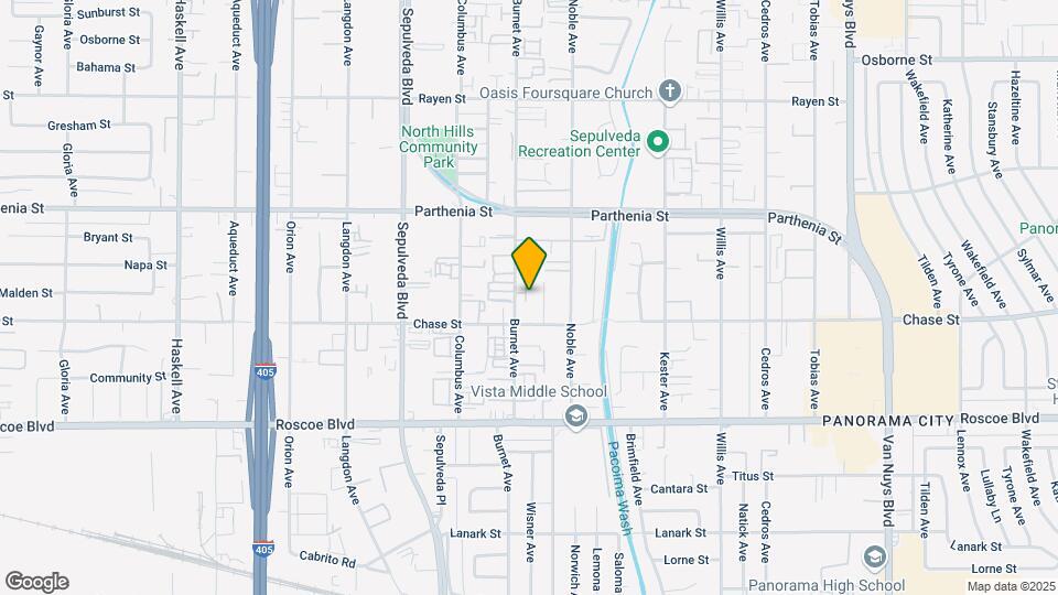 8530 Burnet Ave Map and Location Details