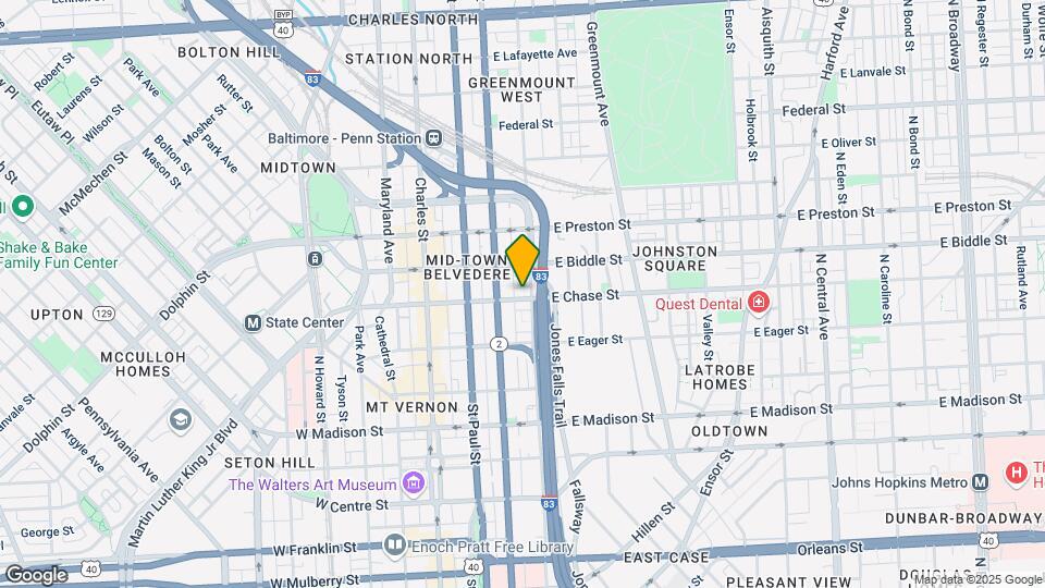 212 E Chase St Map and Location Details