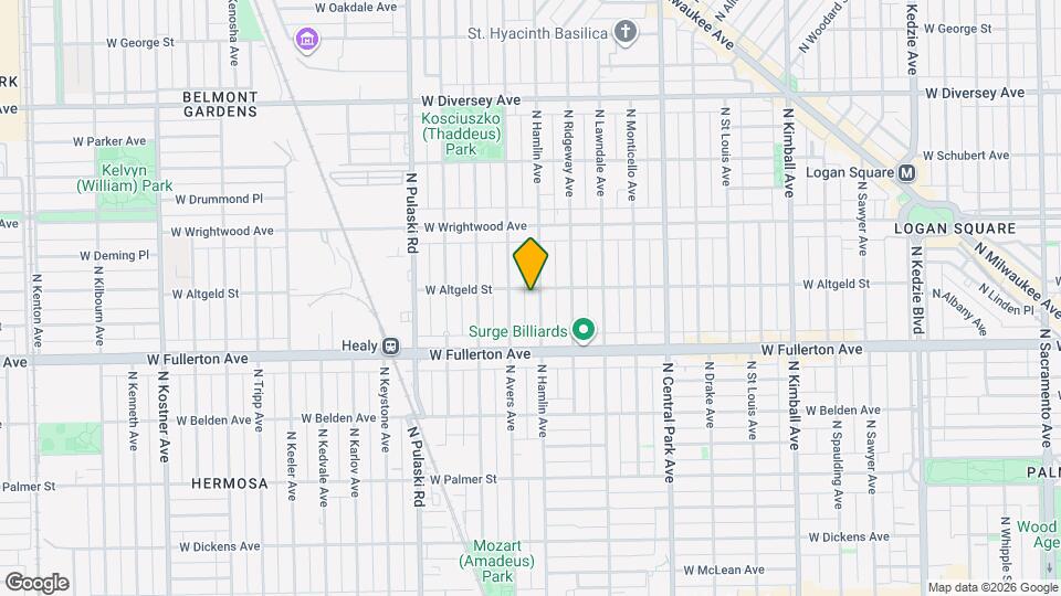 2452 N Hamlin Ave, Unit 2 Map and Location Details