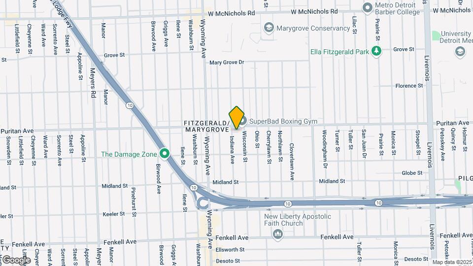 15892 Indiana St Mapa y Detalles de la Ubicación