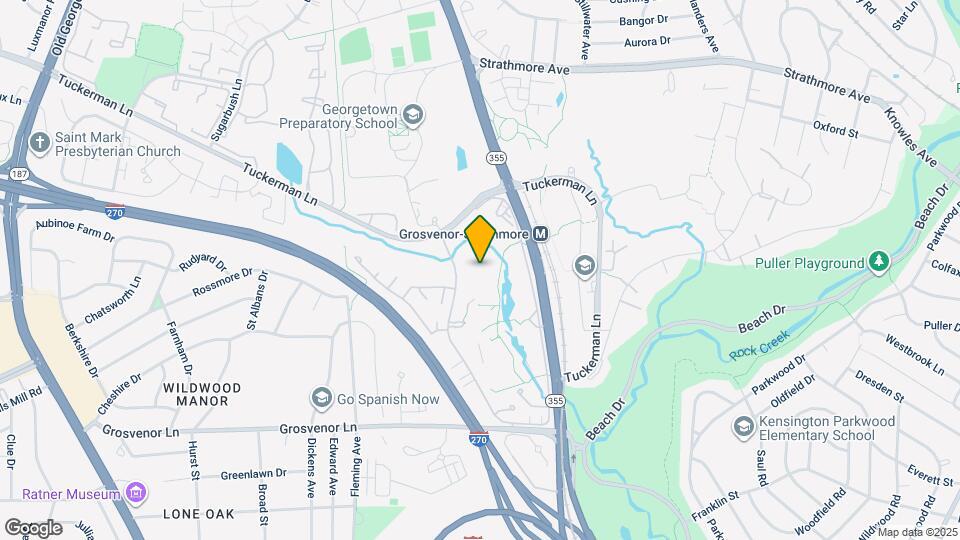 10401 Grosvenor Ln Map and Location Details