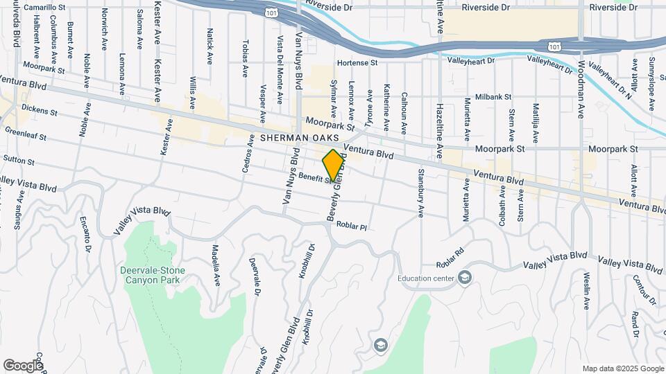 4267 Beverly Glen Blvd Map and Location Details
