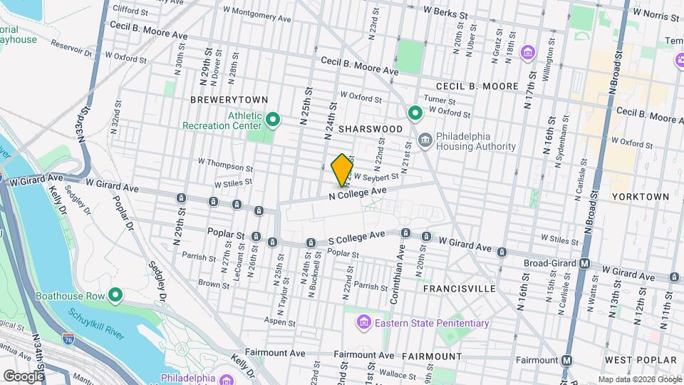 2305 N College Ave Map and Location Details