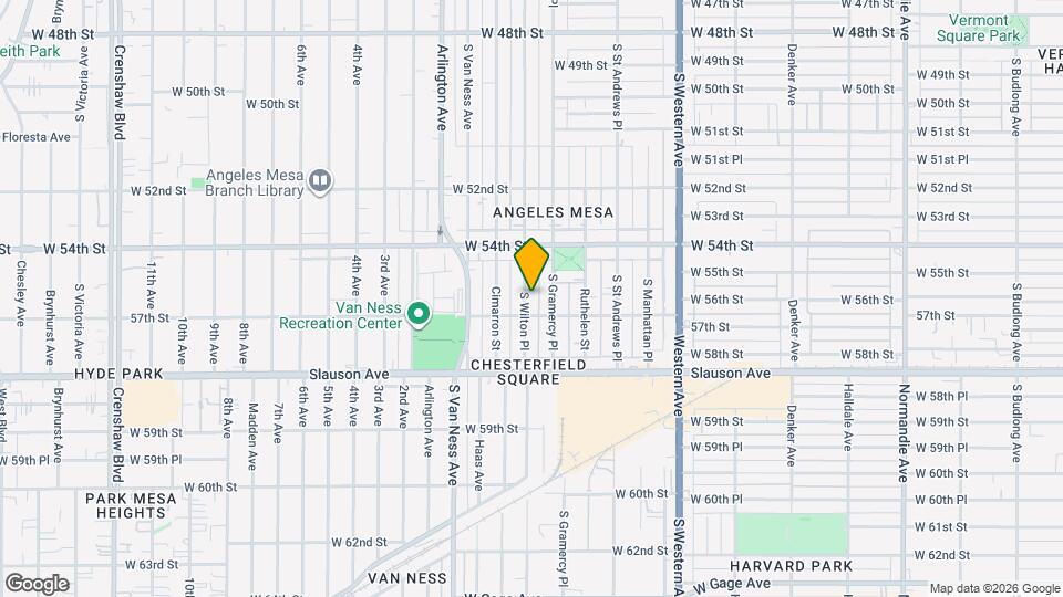 5526 S Wilton Pl Mapa y Detalles de la Ubicación