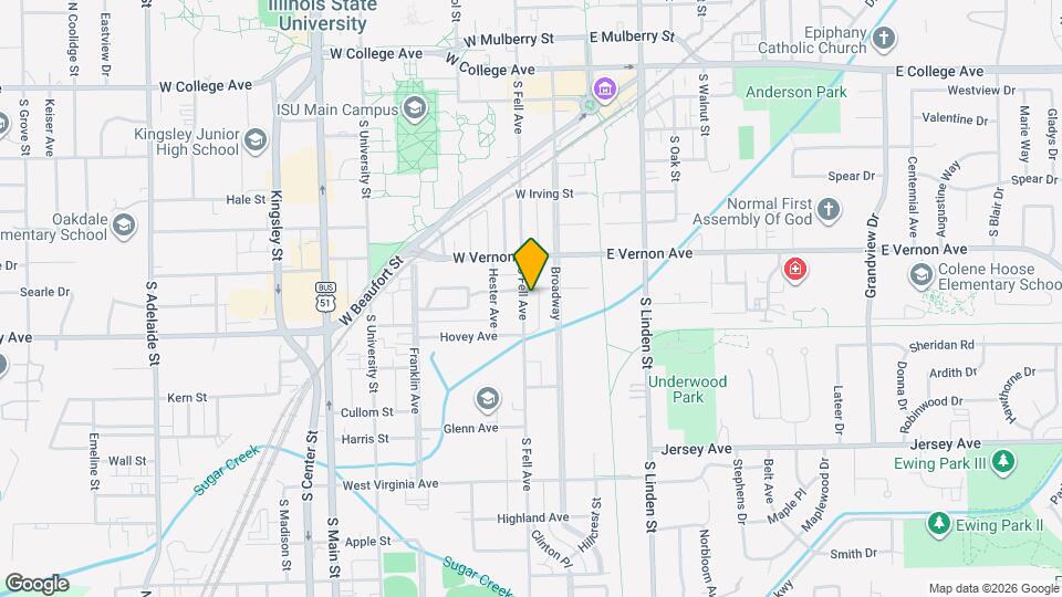 802 S Fell Ave Mapa y Detalles de la Ubicación