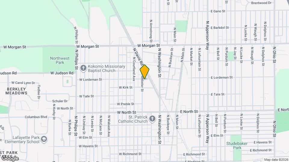 1622 N Webster St Map and Location Details