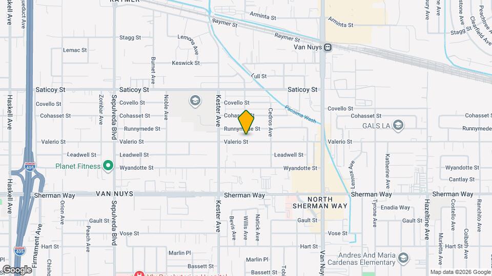 14765 Valerio St Mapa y Detalles de la Ubicación