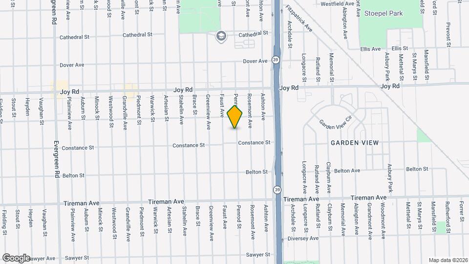 8449 Penrod St Map and Location Details