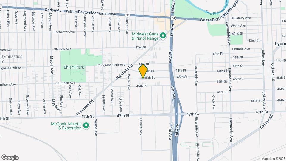 8705 45th St Map and Location Details