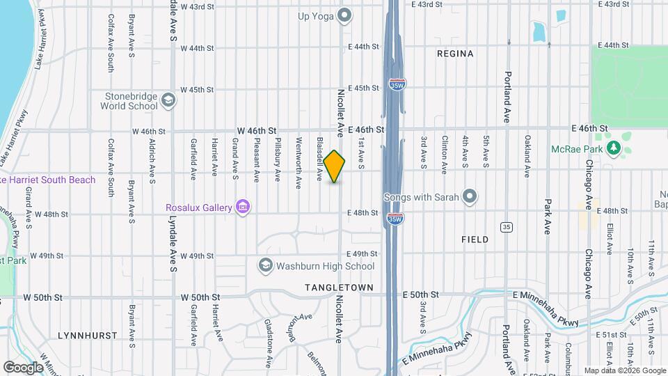 4720 Nicollet Ave, Unit #3 Mapa y Detalles de la Ubicación
