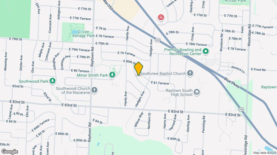 8101 Willow Way Map and Location Details